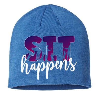 Sit Happens Dog Trainer Dog Training Funny Gift Sustainable Beanie