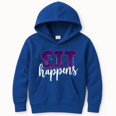 Sit Happens Dog Trainer Dog Training Funny Gift Kids Hoodie