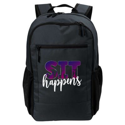 Sit Happens Dog Trainer Dog Training Funny Gift Daily Commute Backpack