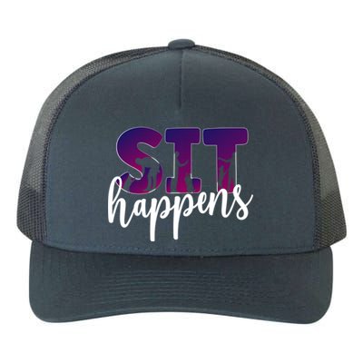 Sit Happens Dog Trainer Dog Training Funny Gift Yupoong Adult 5-Panel Trucker Hat