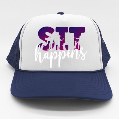 Sit Happens Dog Trainer Dog Training Funny Gift Trucker Hat