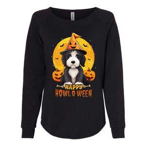 Sheepadoodle Halloween Dog Howl O Ween Funny Pet Womens California Wash Sweatshirt