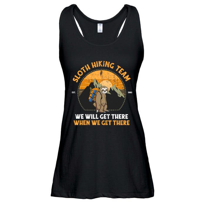 Sloth Hiking Design Sloth Hiking Team Ladies Essential Flowy Tank