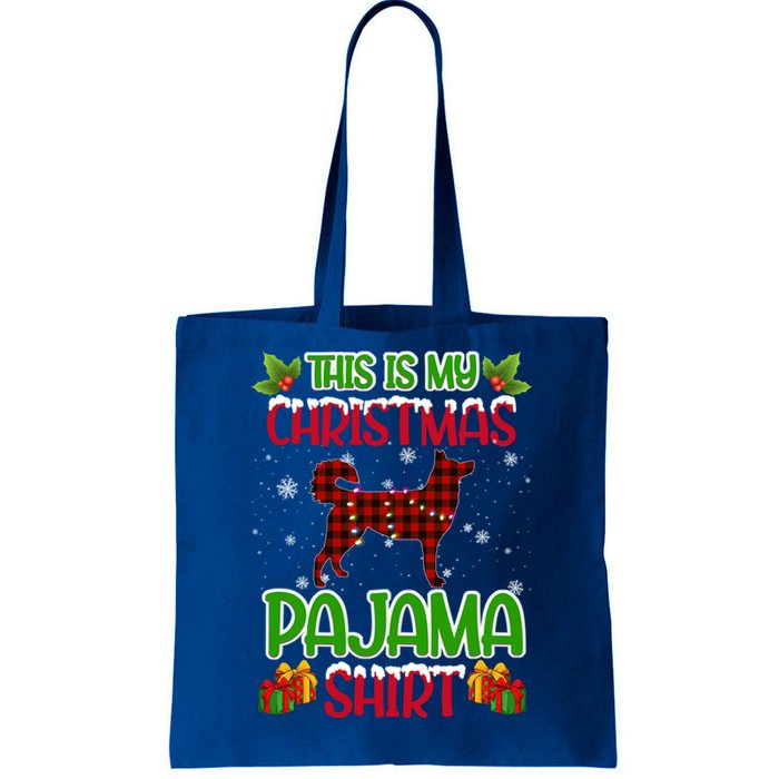 Siberian Husky Dog Xmas Gift Matching Husky Christmas Cute Gift Tote Bag