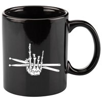 Skeleton Hand Drumsticks  Cool Drummer Gift  Drum Sticks  11oz C Handle Ceramic Mug