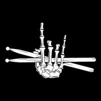 Skeleton Hand Drumsticks  Cool Drummer Gift  Drum Sticks  Tall Sweatshirt