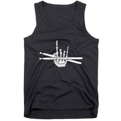 Skeleton Hand Drumsticks  Cool Drummer Gift  Drum Sticks  Tank Top