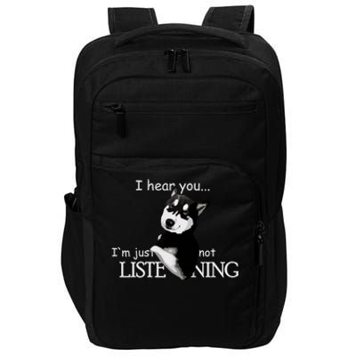 Siberian Husky Dog Husky Dog Lovers Impact Tech Backpack