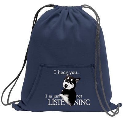 Siberian Husky Dog Husky Dog Lovers Sweatshirt Cinch Pack Bag