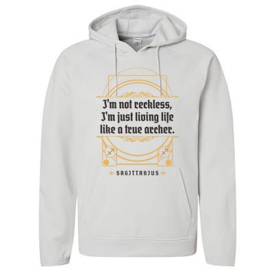 Sagittarius Horoscope Definition Zodiac Sign Strologers Gift Performance Fleece Hoodie