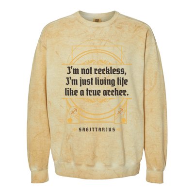 Sagittarius Horoscope Definition Zodiac Sign Strologers Gift Colorblast Crewneck Sweatshirt