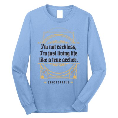 Sagittarius Horoscope Definition Zodiac Sign Strologers Gift Long Sleeve Shirt