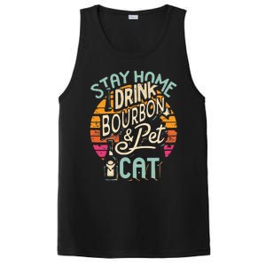 Stay Home Drink Bourbon And Pet The Cat PosiCharge Competitor Tank