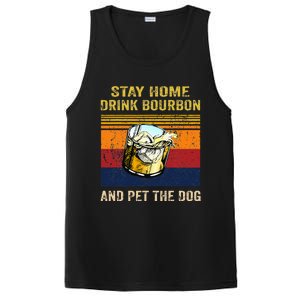 Stay Home Drink Bourbon And Pet The Dog PosiCharge Competitor Tank