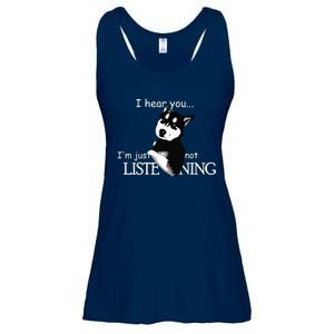 Siberian Husky Dog Husky Dog Lovers Funny Ladies Essential Flowy Tank