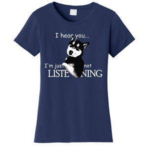 Siberian Husky Dog Husky Dog Lovers Funny Women's T-Shirt