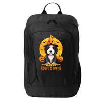 Sheepadoodle Halloween Dog Howl O Ween Funny Pet City Backpack