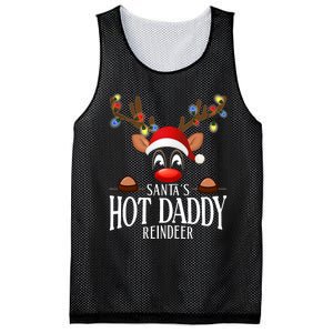 SantaS Hot Daddy Reindeer Funny Xmas Matching Pjs Mesh Reversible Basketball Jersey Tank