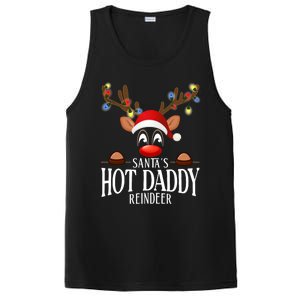 SantaS Hot Daddy Reindeer Funny Xmas Matching Pjs PosiCharge Competitor Tank