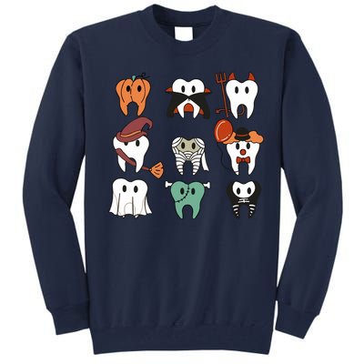 Spooky Halloween Dentist Dental Tall Sweatshirt