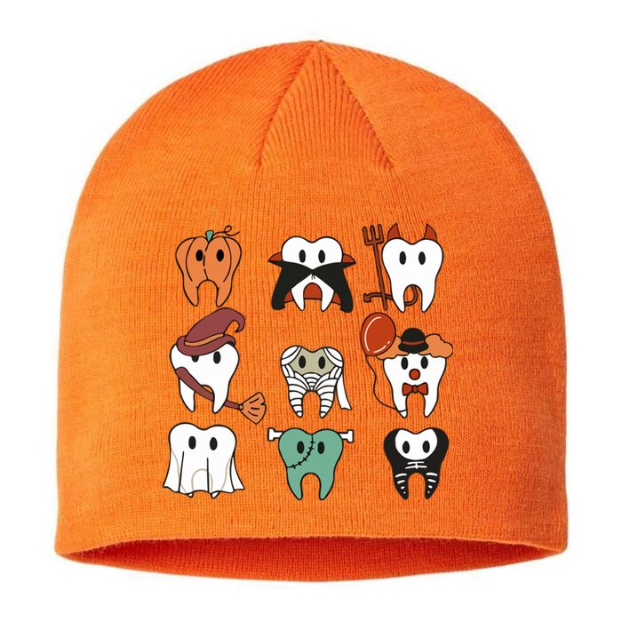 Spooky Halloween Dentist Dental Sustainable Beanie