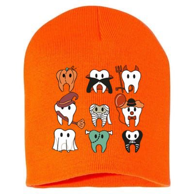 Spooky Halloween Dentist Dental Short Acrylic Beanie