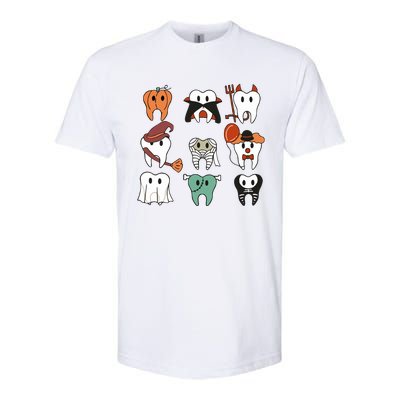 Spooky Halloween Dentist Dental Softstyle CVC T-Shirt