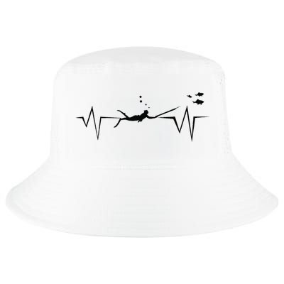 Spearfishing Heartbeat Diving Underwater Spear Fish Cool Comfort Performance Bucket Hat