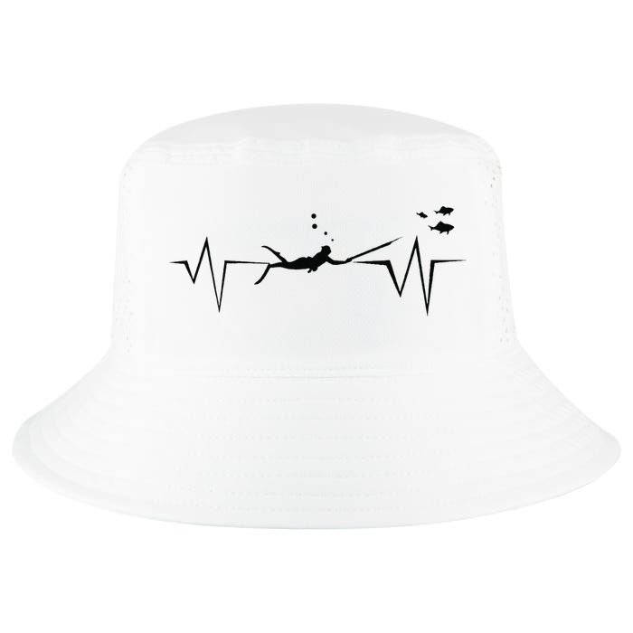 Spearfishing Heartbeat Diving Underwater Spear Fish Cool Comfort Performance Bucket Hat