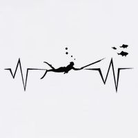 Spearfishing Heartbeat Diving Underwater Spear Fish Cooling Performance Crew T-Shirt