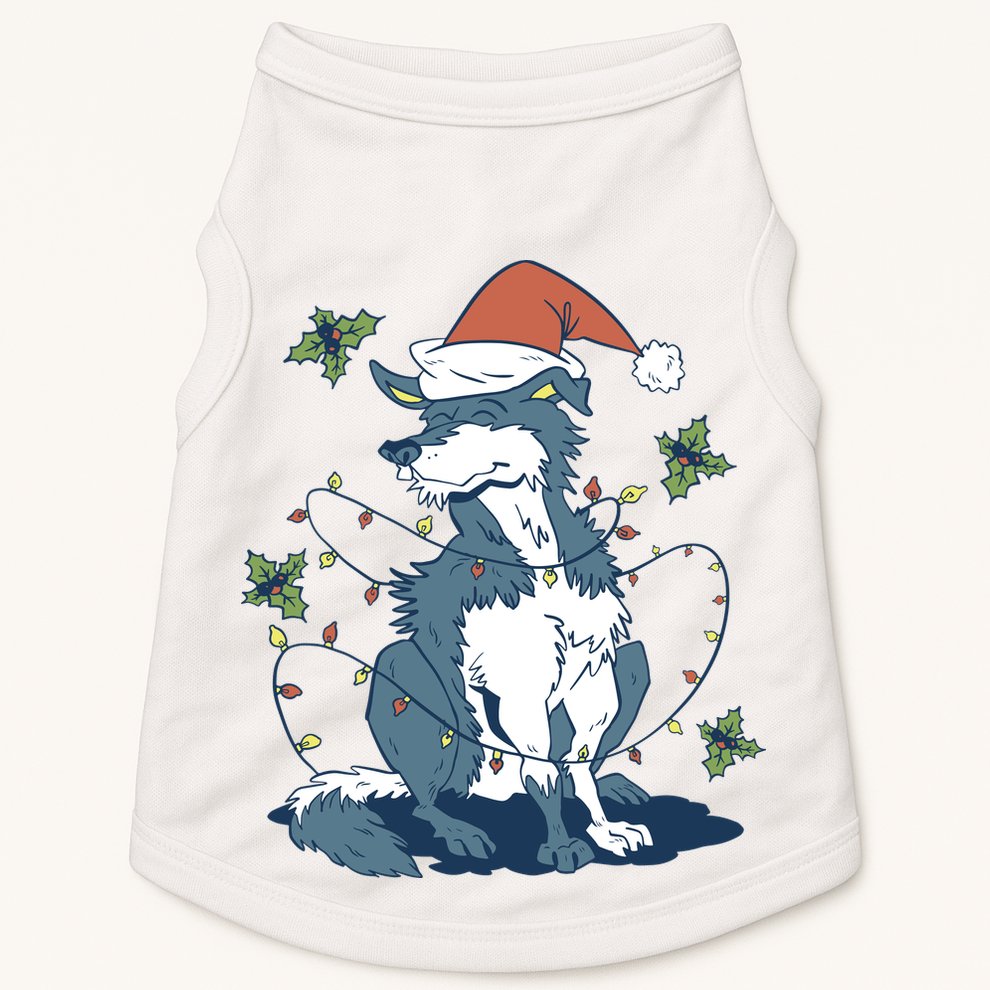 Siberian Husky Dog Christmas Holiday Doggie Tank