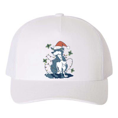 Siberian Husky Dog Christmas Holiday Yupoong Adult 5-Panel Trucker Hat