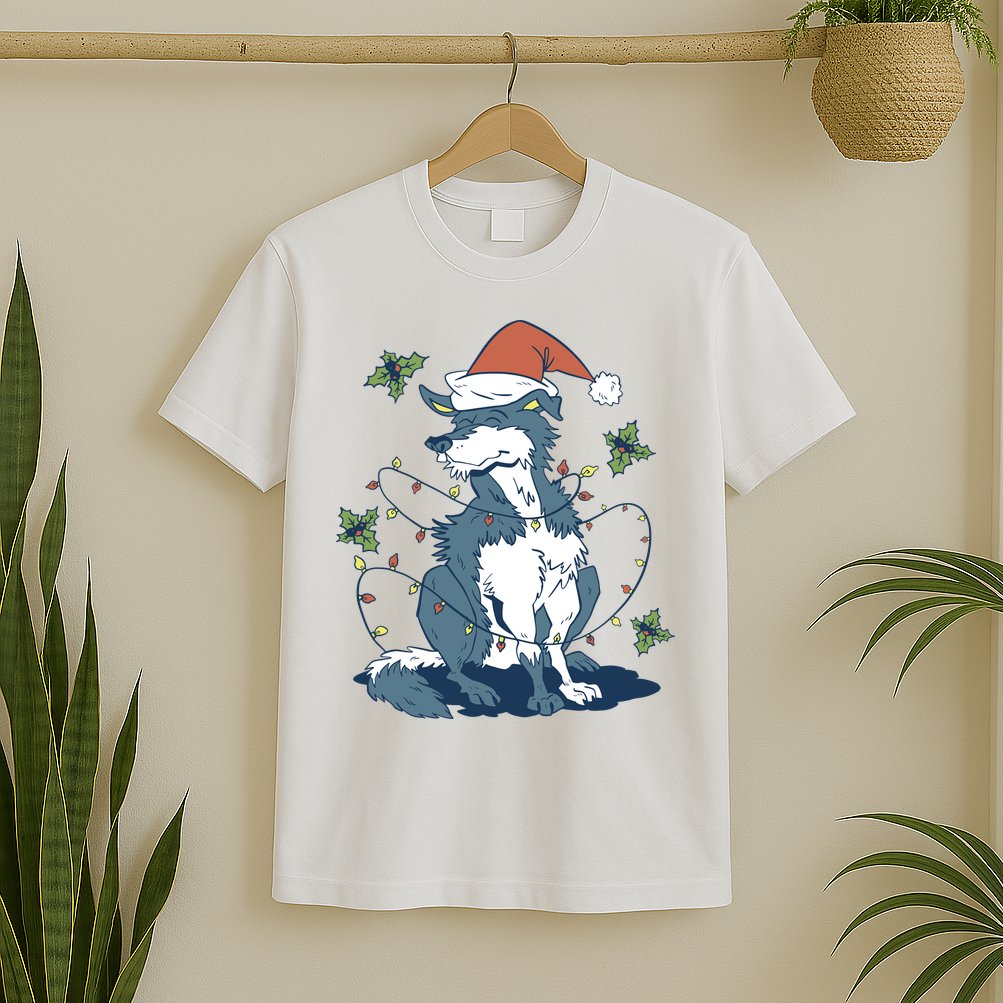 Siberian Husky Dog Christmas Holiday T-Shirt