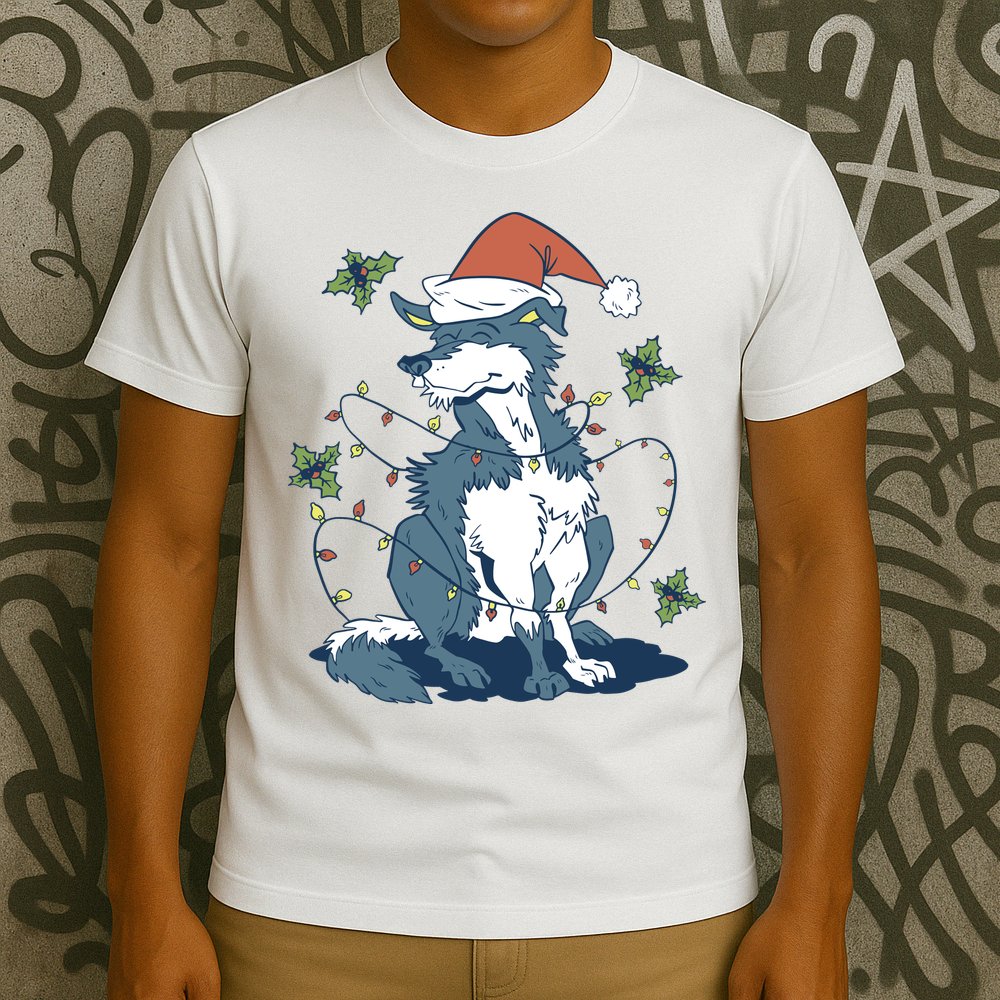 Siberian Husky Dog Christmas Holiday T-Shirt