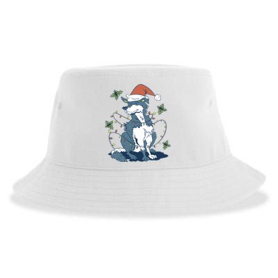 Siberian Husky Dog Christmas Holiday Sustainable Bucket Hat