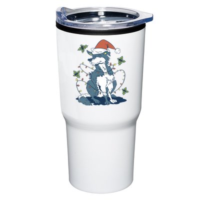 Siberian Husky Dog Christmas Holiday Tumbler