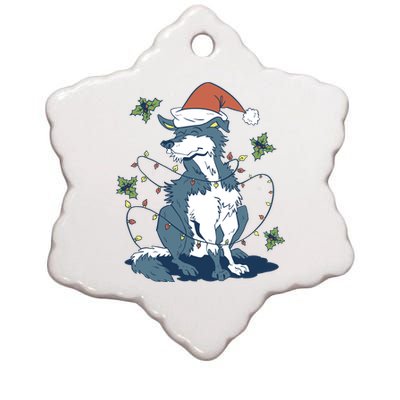 Siberian Husky Dog Christmas Holiday Ceramic Star Ornament