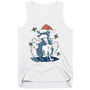 Siberian Husky Dog Christmas Holiday Tank Top