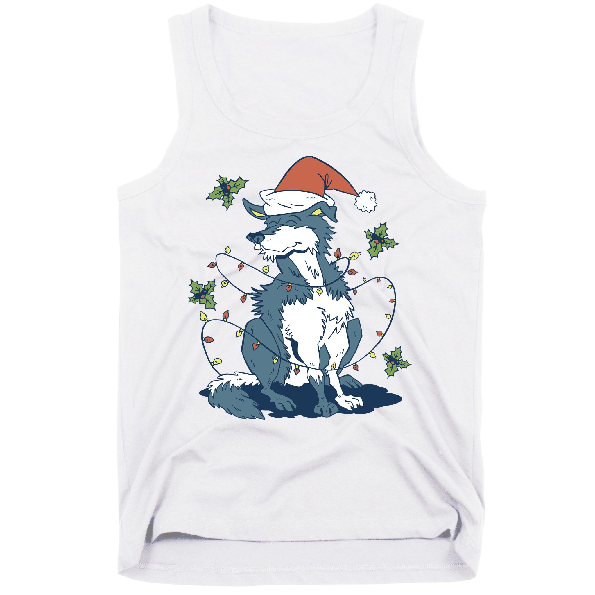 Siberian Husky Dog Christmas Holiday Tank Top