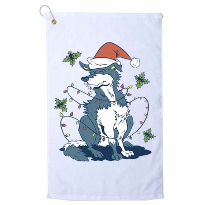 Siberian Husky Dog Christmas Holiday Golf Towel