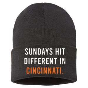 Sundays Hit Different In Cincinnati Sustainable Knit Beanie