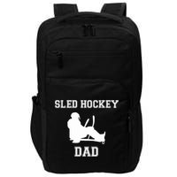 Sled Hockey Dad Gift For Father's Day Impact Tech Backpack