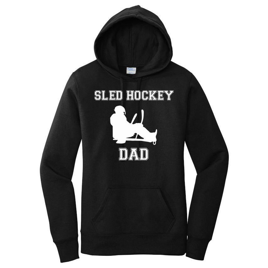 Sled Hockey Dad Gift For Father's Day Women's Pullover Hoodie