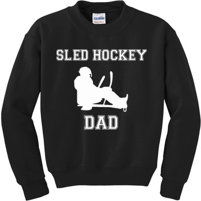 Sled Hockey Dad Gift For Father's Day Kids Sweatshirt