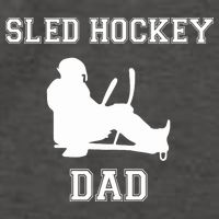 Sled Hockey Dad Gift For Father's Day Vector Backpack