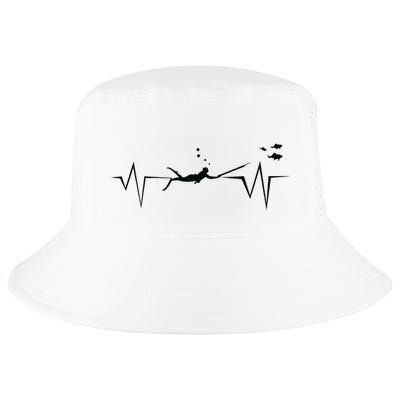 Spearfishing Heartbeat Diving Underwater Spear Fish Cool Comfort Performance Bucket Hat