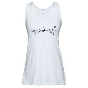 Spearfishing Heartbeat Diving Underwater Spear Fish Ladies Essential Flowy Tank