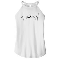 Spearfishing Heartbeat Diving Underwater Spear Fish Women's Perfect Tri Rocker Tank