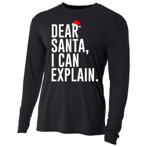 Santa Hat Dear Santa I Can Explain Christmas Cooling Performance Long Sleeve Crew