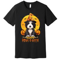 Sheepadoodle Halloween Dog Howl O Ween Funny Pet Premium T-Shirt